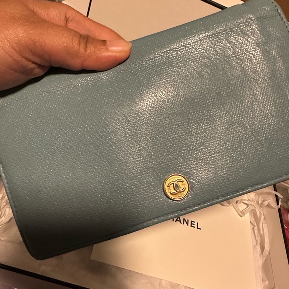 Chanel Blue along Wallet With Unbranded Chain - Picture 5 of 16